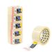 Idena 90130 - Plakband transparant, 50 mm x 66 m, 6 rollen geluidsarme pakketband, ideaal voor verhuizing en verzending