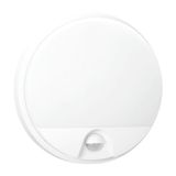 Matel Applique murale LED ronde avec capteur IP54 froid 16W