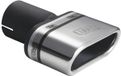 Ulter Sport Embout d'échappement - Ovale 110x45mm Biseauté - Longueur 80mm - Montage - >50mm - Inox