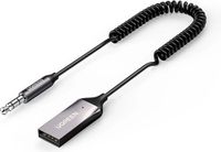Ugreen Bluetooth 5.0 geluidsontvanger USB-kabel audio-adapter AUX-aansluiting zwart
