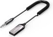 Ugreen Bluetooth 5.0 geluidsontvanger USB-kabel audio-adapter AUX-aansluiting zwart