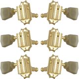 Grover 135G Vintage Guitar Machine Heads,3+3,Gold Gitaar stemmechanieken