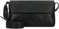 JOST Leren Schoudertas Arva Shoulder Bag With Flap Black Zwart
