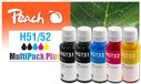 Peach 321285 5-pack cartouches d'encre compatibles avec HP DeskJet GT 5800 Series, Noir, Cyan, Magenta, Jaune