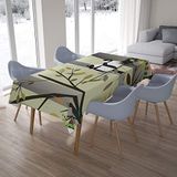 Bonamaison Tafelkleed, Anti-Mold, Sneldrogend, Waterdicht, 100% Polyester Tafellaken, 140cm x 200cm - Ontworpen en Vervaardigd in Turkije