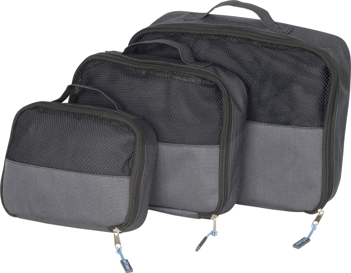 Bo-Camp Travel pack cubes - 3 maten - Set 3 stuks