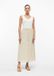 s.Oliver Beige A-lijnrok met trekkoord en glanzende look