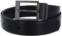 PORSCHE DESIGN Leren riem Business Traveller Buckle Belt Reversible 3,5 W105 Black - Black zwart