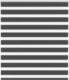 vidaXL Zebra Rolgordijn 120x100 cm Stofbreedte 115,9 cm Zwart