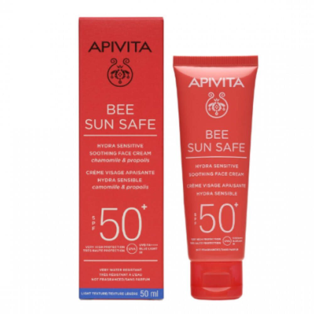Apivita Bee Sun Safe Hydra Sensitive Soothing Face Cream Spf 50+ 50ml