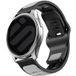 Strap-it Samsung Galaxy Watch Fe Outdoor - Duo Silikonarmband (grau/schwarz)