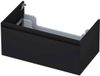 INK - Onderkast 1 Lade Greeploos Gelakt 45gr - 800x450x350 Mm - Mat Zwart