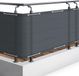 Merkloos Azalia Ondoorzichtig Balkonscherm 90x600 cm - Windscherm voor Balkon en Tuin - UV-Bescherming en Waterafstotend