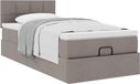 Prolenta Maison Exclusive - Ottoman bed met matras, kleur taupe, 90x200 cm, textiel