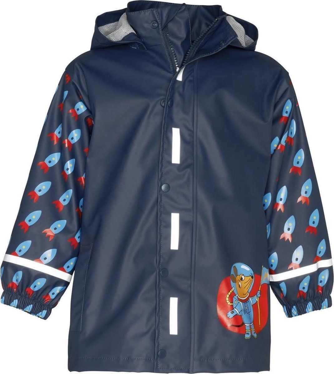Playshoes Regenjas Astronaut Navy Junior - Maat: 4010952490541
