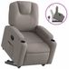 vidaXL Fauteuil relearnable tissu taupe