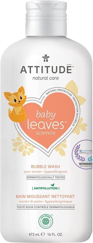 Attitude Baby Leaves Bubble Wash