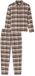 SCHIESSER Geweven Pyjama Dames Lange Mouw Geruit 100% Katoen Multicolor 2 Maat 44