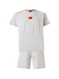 HUGO Pyjama court 'GALAXY' gris clair
