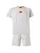 HUGO Pyjama court 'GALAXY' gris clair