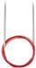 ChiaoGoo RED Lace Aiguilles à tricoter circulaires avec câble en acier - 2,5 mm - 120 cm
