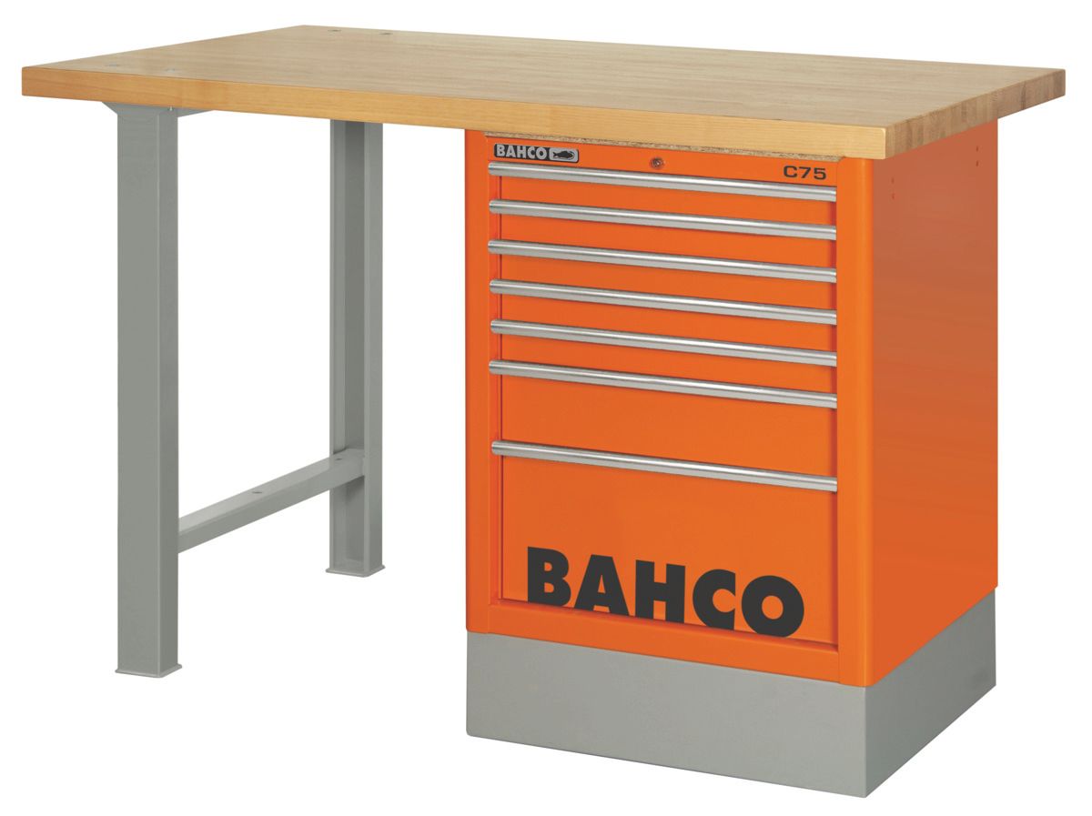 Bahco Werkbank 6L Oranje Houten Top