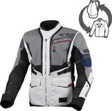 Macna Flexodus waterdichte motorfiets textieljas - Grijs/zwart - Maat L