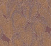 Living Walls BLADEREN BEHANG | Botanisch - Oranjerood Lila Goud - Daniel Hechter 7