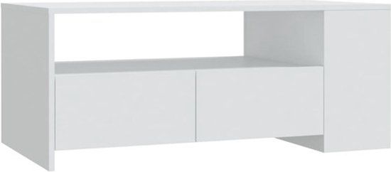 vidaXL Salontafel 102x55x42 cm bewerkt hout zwart