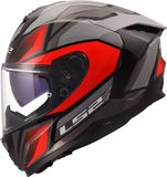 LS2 Helm Challenger II Viper FF817 grijs / rood maat 3XL