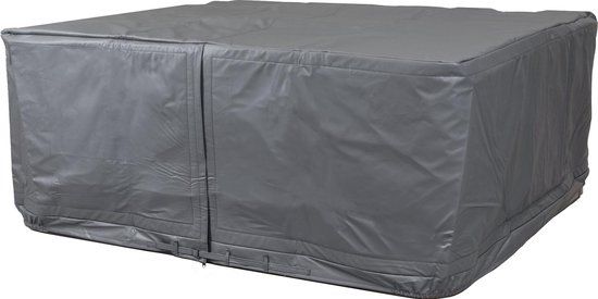 W'eau spa isolerende beschermhoes - 220 x 220 cm - Donkergrijs - Polyester