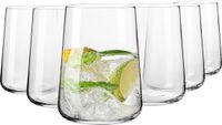 KROSNO GLASS KROSNO Waterglazen Set van 6, 490 ml, Collectie Infinity