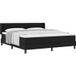 Maison Exclusive - Lit boxspring avec tête de lit, noir, 200 x 180 cm, rembourré