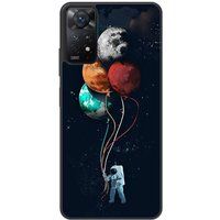 Cosmonaute aux ballons Verstevigd hoesje met sublimatie bedrukking, compatibel met Xiaomi Redmi Note