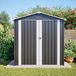 Abri de jardin en métal avec ouvertures de ventilation