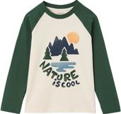 Vertbaudet Jongensshirt met lange mouwen Groen Katoen Maat 104