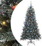 vidaXL Kunstkerstboom Groen 180 cm PVC en Plastic en Staal