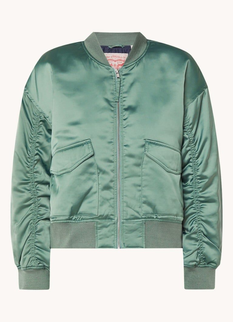 Levi's Andy bomberjack van satijn met klepzakken
