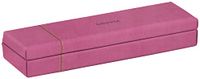 RHODIA 194520C - Pennenzak Fuchsia - 21 x 5,5 x 3 cm - Oranje Zadelstiksel - Buitenkant in Imitatieleer - Home Office Rhodiarama Collectie - Bureauorganisatie en Stijlvolle Opberging