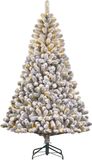 Black Box Kunstkerstboom Charlton - 127x127x215 cm - PVC - Bevroren Groen - 360LED