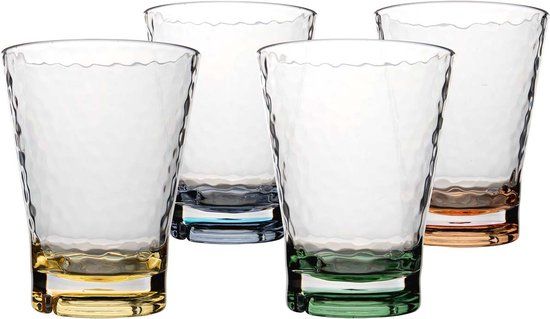 Bo-Camp - Pastel collection - Waterglas - Arbois - 350 ml - 4 Stuks