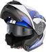 ACERBIS Casque modulable Serel 22.06, bleu-blanc brillant, taille XS