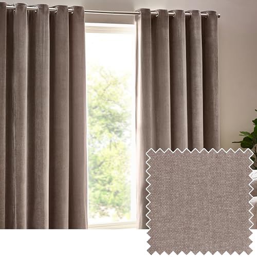 Yard Zware Chenille Fluwelen Gordijnen met Ringen
