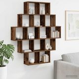vidaXL Wandplank Oud hout 120 x 20 x 136 cm Bewerkt hout