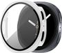 Bandz PC hard case hoesje met screenprotector - geschikt voor Samsung Galaxy Watch 9/8 - 40mm - beschermhoes van hard plastic - full cover (wit)