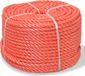 vidaXL - Touw - gedraaid - 8 mm - 500 m - polypropyleen - oranje
