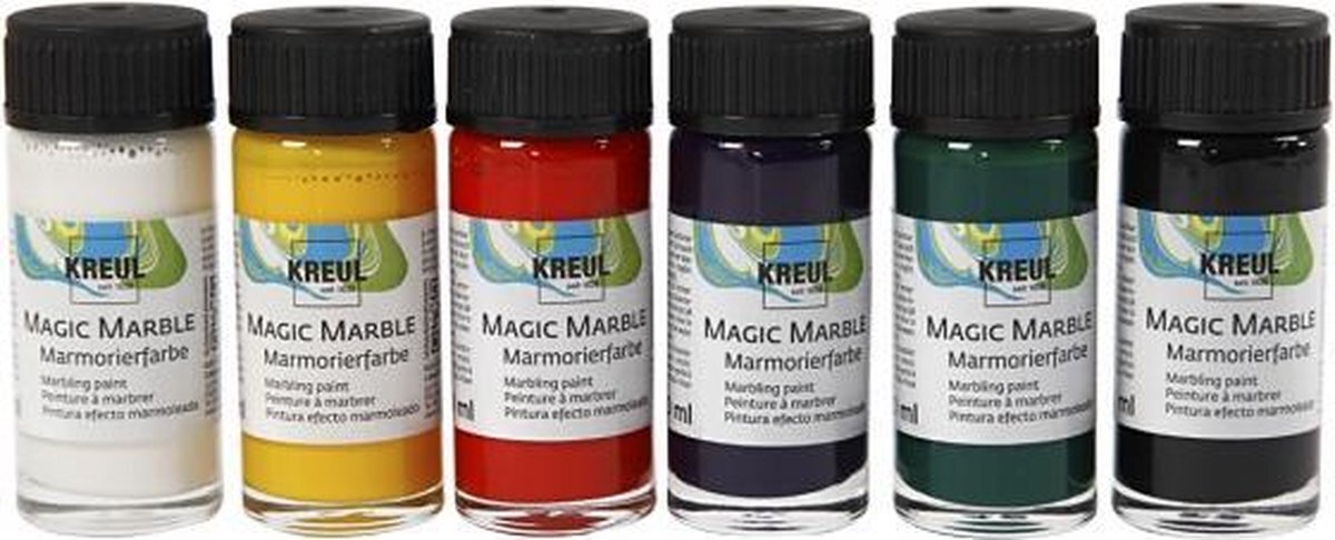 Kreul Magic Marble Standaardkleuren 6x20 ml