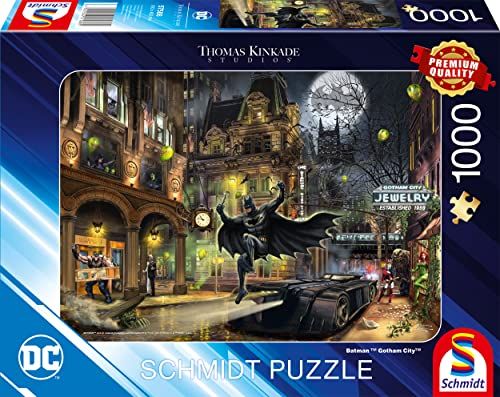 Schmidt Spiele 57588 Thomas Kinkade, Batman, Gotham City - Puzzel - 1000 stukjes
