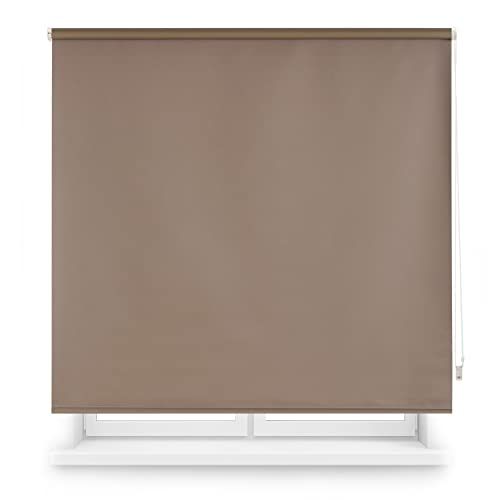 INTERBLIND Verduisteringsrolgordijn - 120x175 cm - Taupe