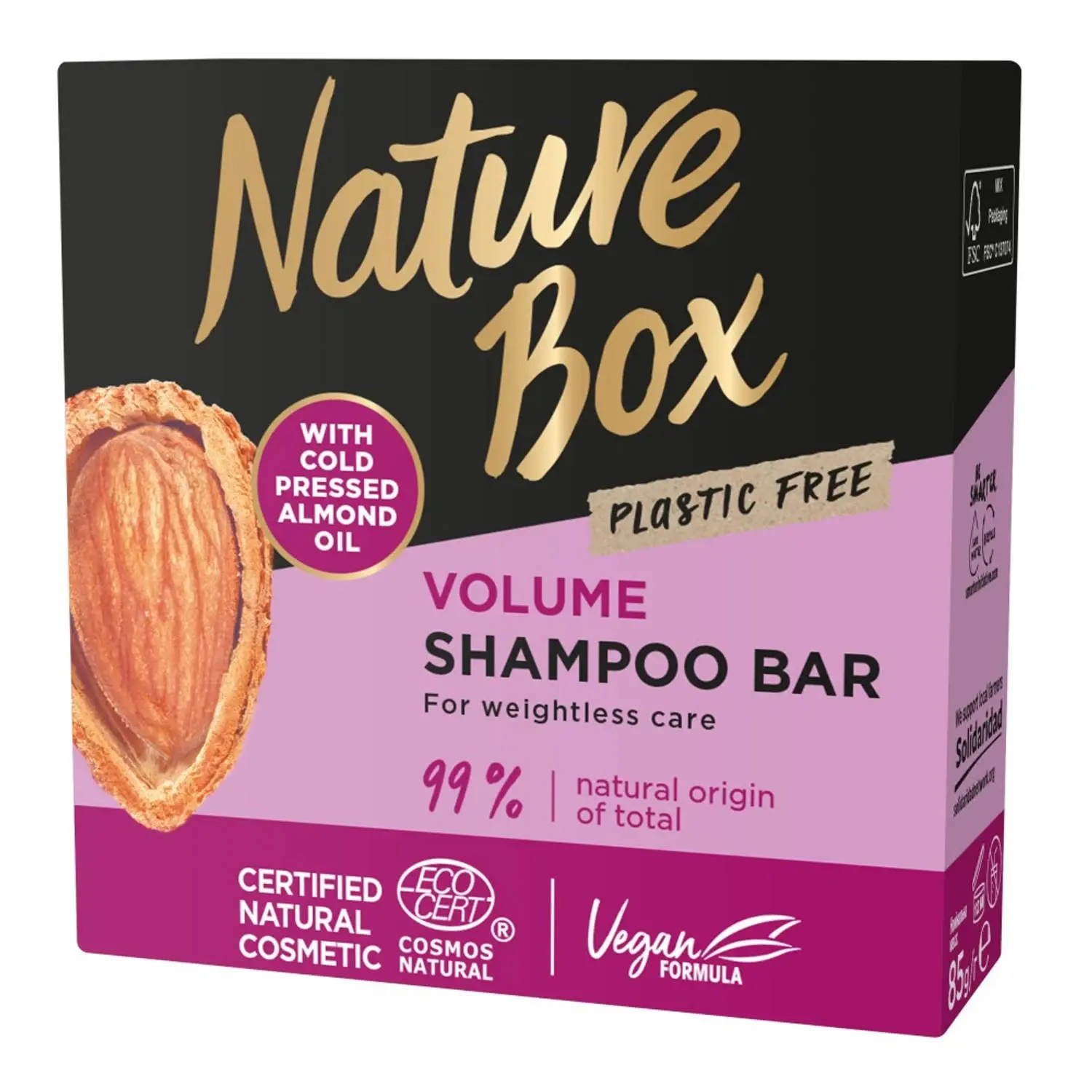 Nature Box Shampoo Bar 85 gram Almond